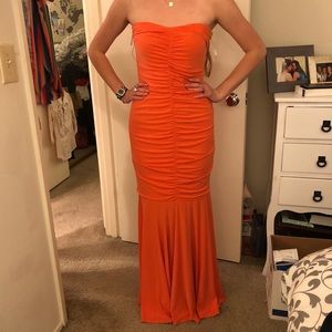 Strapless full length Jessica McClintock gown